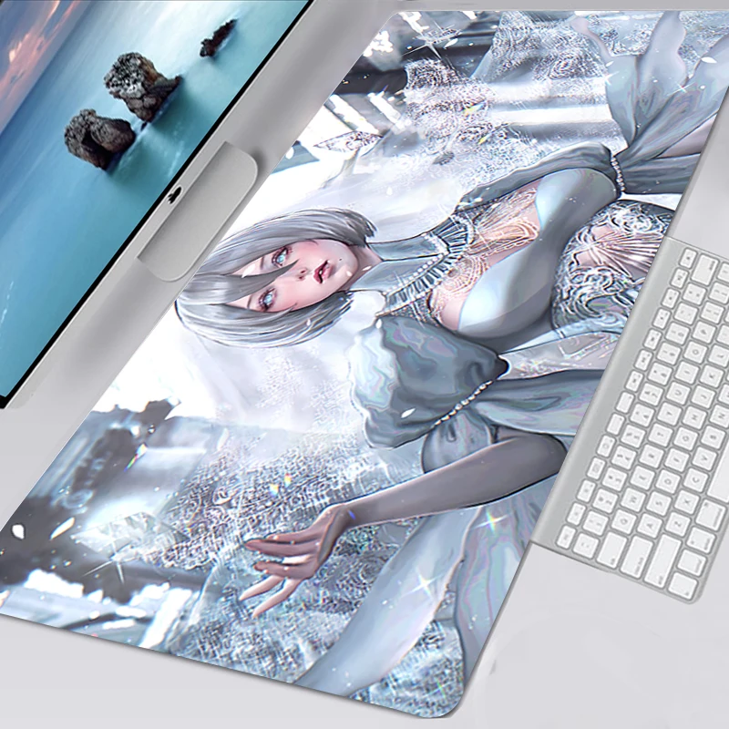 

Mousepad Cute NieR Automata Kawaii Pc Gaming Accessories Mouse Mat Mouse Pad Gamer Rubber Non-slip Mausepad Deskmat Padmouse