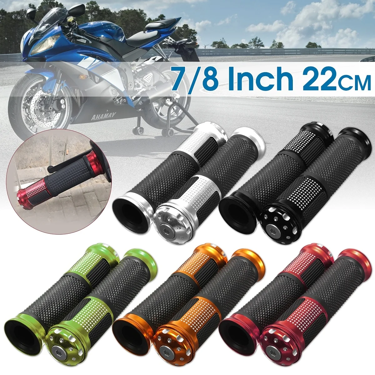 Универсальные Нескользящие ручки для мотоцикла из алюминиевого сплава и