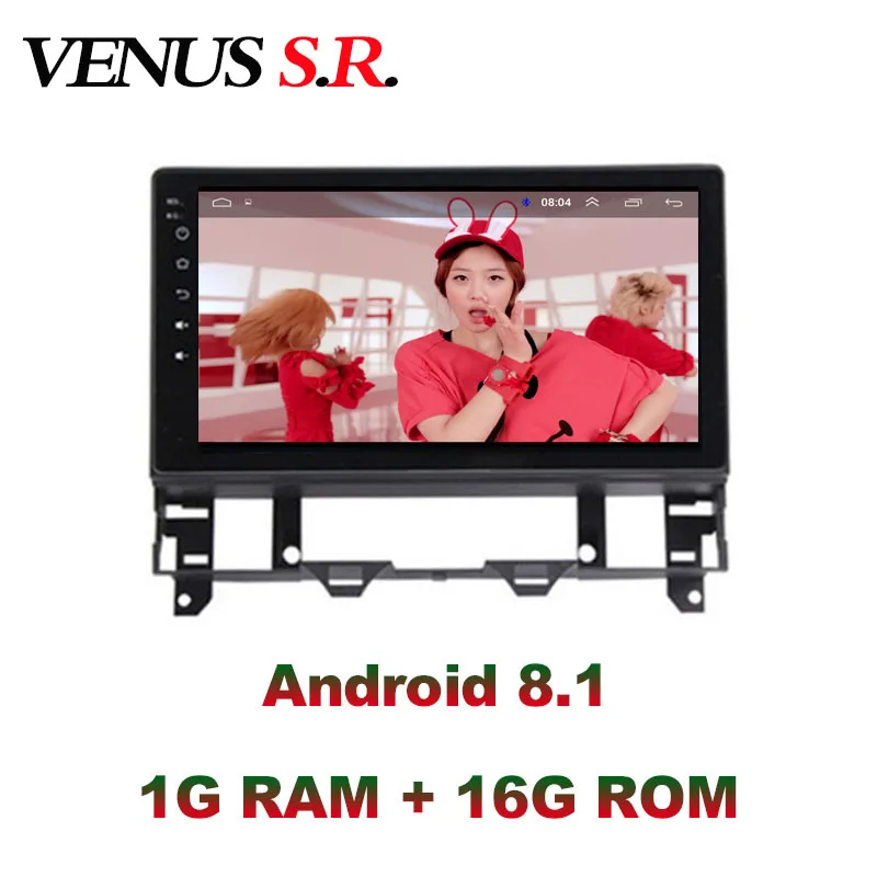 Автомобильный DVD-плеер VenusSR Android 8 1 GPS-навигация мультимедийный плеер для Mazda 6