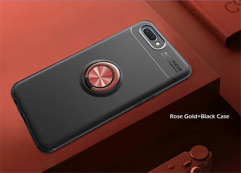 Rose Black Чехол a3s для OPPO A3s, чехол 3в1, полная защита корпуса, твердый Роскошный чехол на заднюю панель для OPPO A3S, чехол для телефона s, Ультратонкий чехол - Цвет: Rose Black