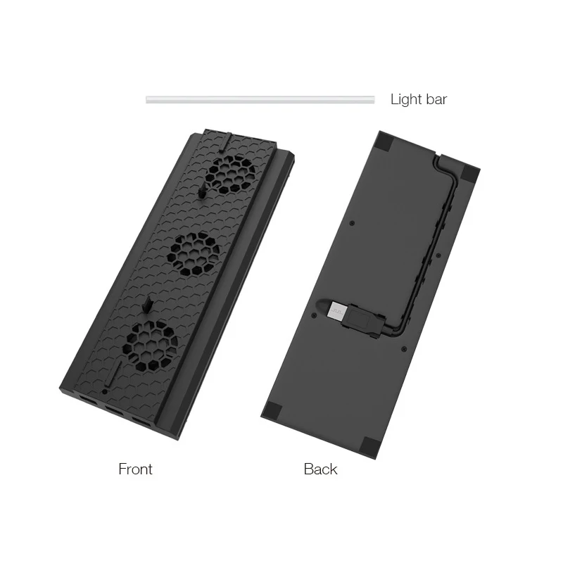 

Vertical Cooling Rack For Xbox One X Cooling Fan Bracket Compatible With For Xbox One X, With 3 USB Ports And A Light Bar
