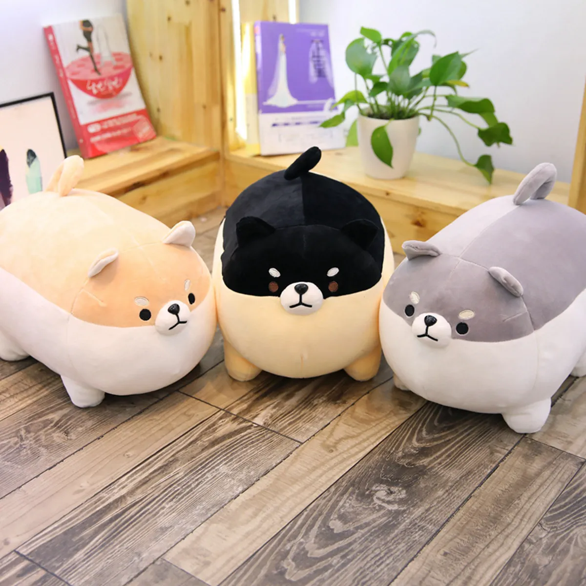 

Corgi Plush Toy Cute Shiba Inu Doll Comfortable and Soft Lunch Break Pillow Cushion Baby Room Decoration Children Christmas Gift