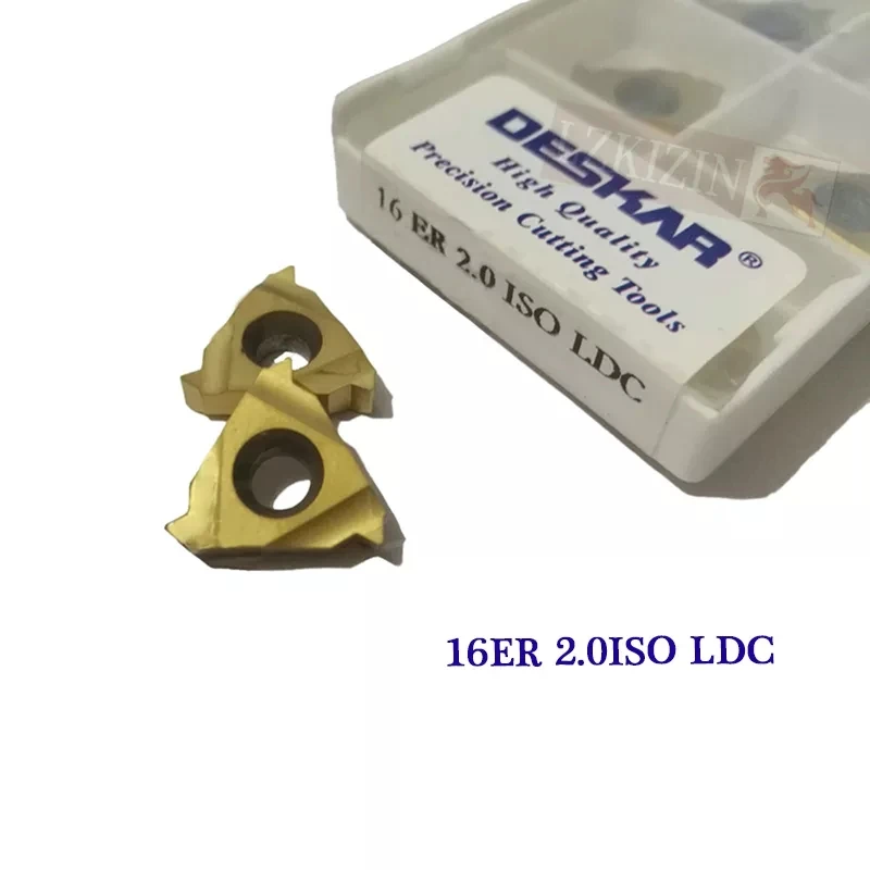 10 штук вставок из карбида 16ER 16IR 1.0 ISO 1.25ISO 1.5ISO 2.0ISO 2.5ISO 3.0ISO 3.5ISO AG55 AG60 LDA LDC для нарезания резьбы на P.M.K.