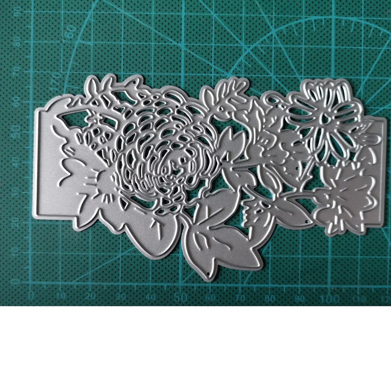 Цветок пружинный лист металлические Вырубные штампы несимметричный трафарет