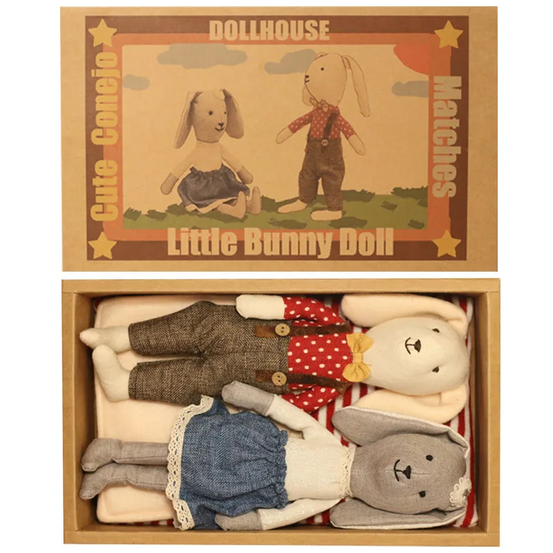 25 см милый кролик кукла детские мягкие плюшевые игрушки для детей Кролик спящий