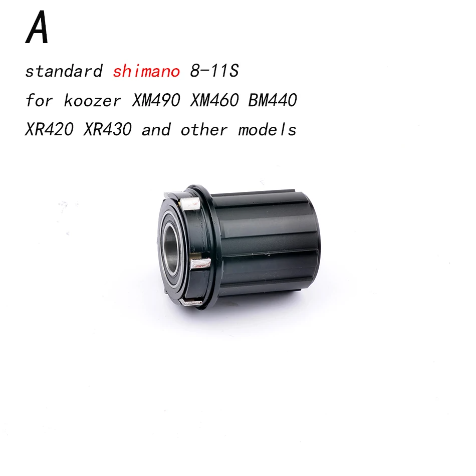 A Koozer MTB велосипедные втулки конвертеры XM490 XM470 XM460 концентратор Кепки s горный велосипед концентраторы конец Кепки адаптер QR или через Кепки XD адаптер - Цвет: A