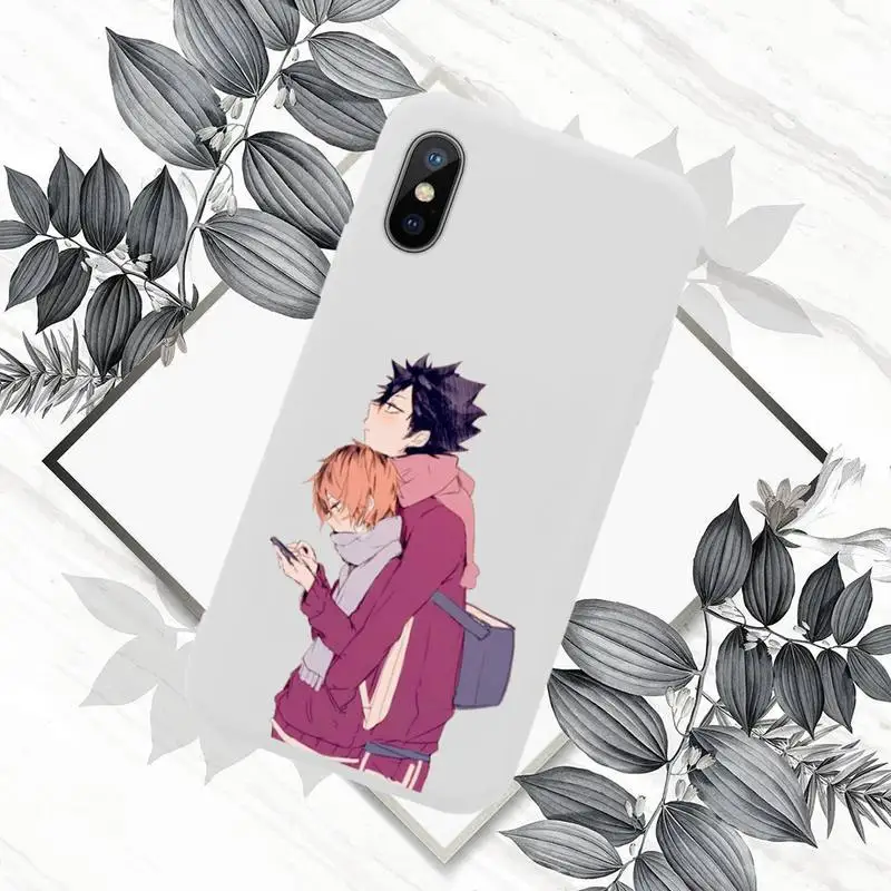 

Kenma Kozume Haikyuu Phone Case White Candy Color for iPhone 11 12 mini pro XS MAX 8 7 6 6S Plus X SE 2020 XR