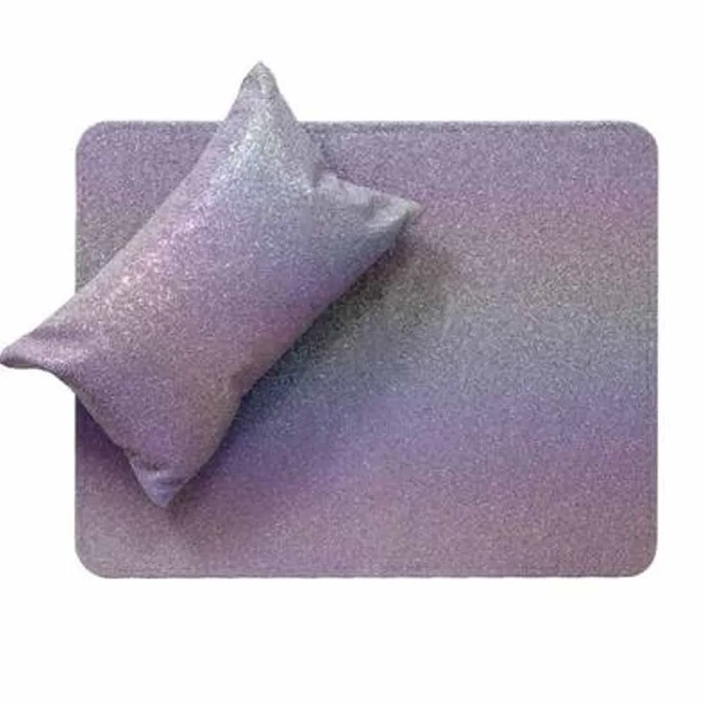 purple Дизайн ногтей сверкающие блестки для дизайна ногтей Настольный коврик подушка держатель для рук Подставка для рук Маникюрный Инструмент Дизайн ногтей - Цвет: purple