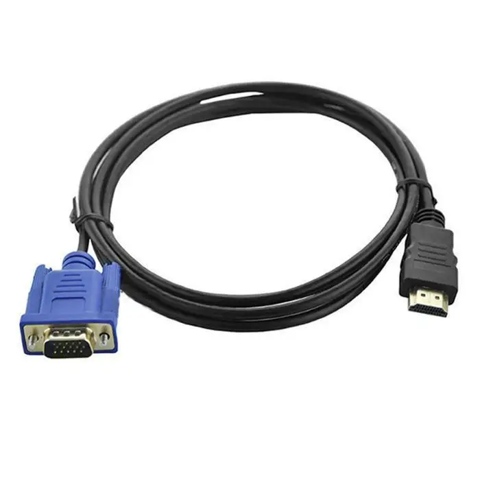 1,8 м HDMI к VGA 1080 hd-конвертер кабель аудиокабель конвертер 15 Pin штекер к женскому HDMI к VGA разъем шнур для ПК ноутбука тв - Цвет: Другое
