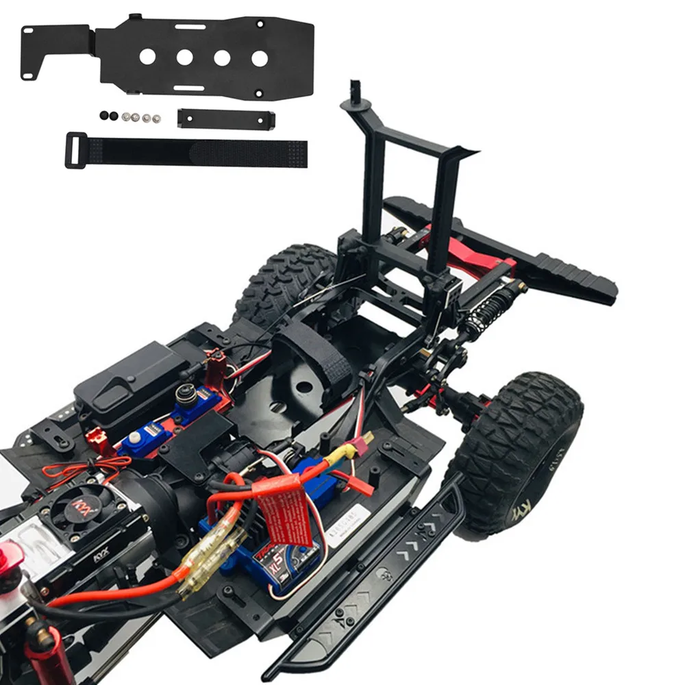 Поддон для батарей из алюминиевого сплава с низкой LCG Traxxas trx 4 TRX4 DIY E REVO RC