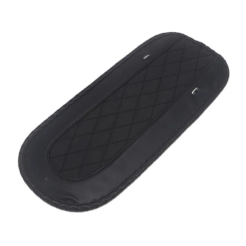 Черные Запчасти для мотоциклов черный кожаный нагрудник заднего крыла с