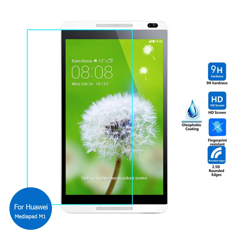 Protector de pantalla de vidrio templado para Huawei Mediapad M1 8,0 S8-301W,...