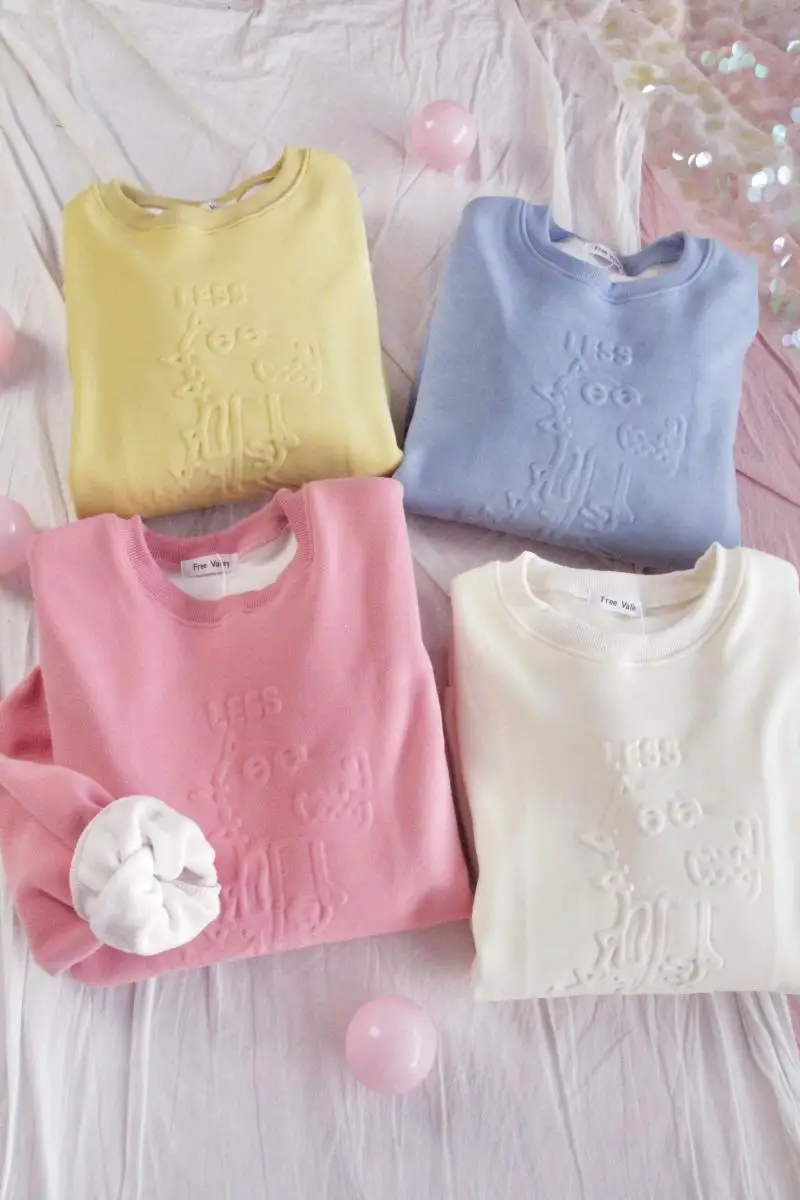 

Plus Thick Hoodies Girl Winter Loose Korean Loose Sweet Cute Dinosaur Print O-Neck Pullover Women Outer Tops Student Sweatshirt