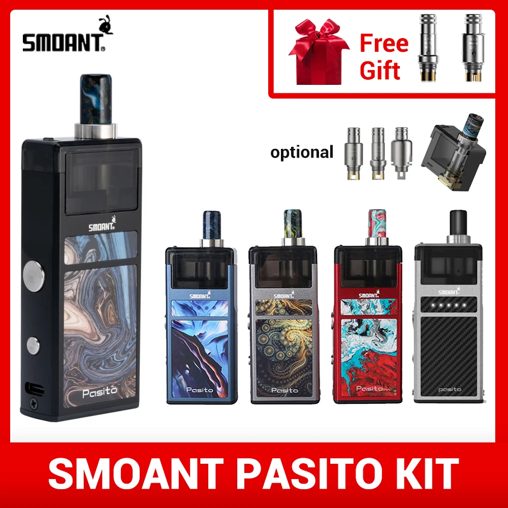 Электронная сигарета Smoant Pasito Starte Kit бокс-мод вапорайзер электронная кальян Pod System