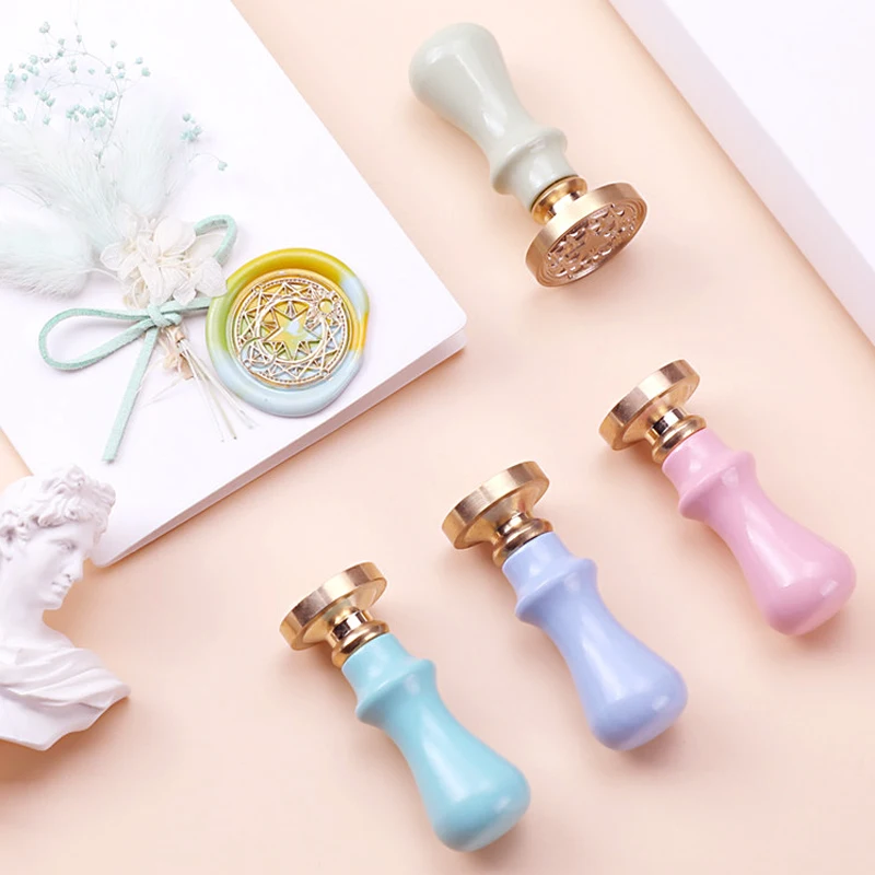 Макароны деревянная ручка восковая печать штамп мини DIY Инструменты для