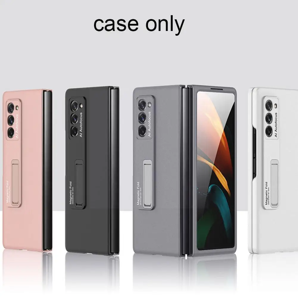 

For Z Fold 2 Square Frame Metal Holder Hard Pc Back Phone For Z Fold 2 5g A0q3