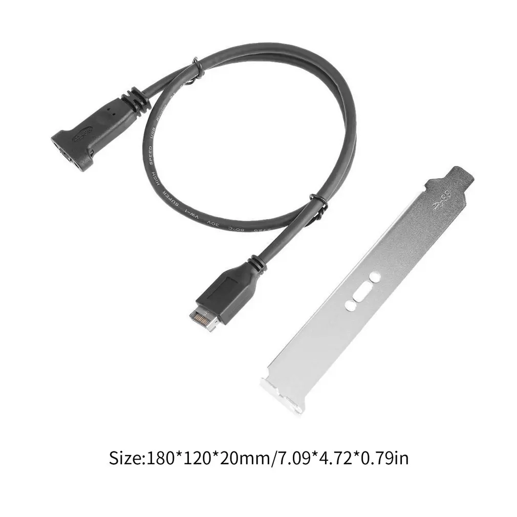 0.5M USB3.1 TYPE E TO C Female front panel USB 3.1 type-E male to type-c USB-C female CF cable |