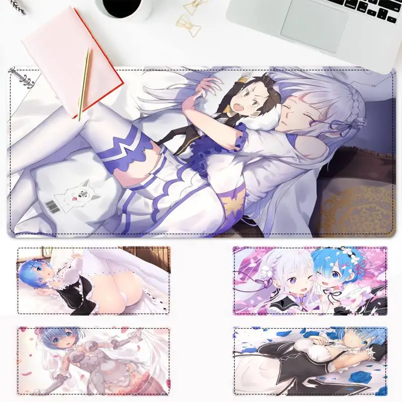 

Dropshipping Re ZERO Gaming Mouse Pad Gaming MousePad Large Big Mouse Mat Desktop Mat Computer Mouse pad For Overwatch