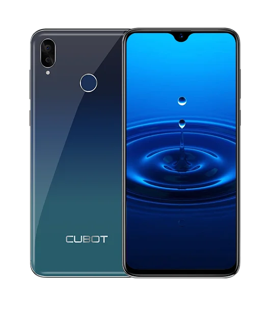 Cubot R15 смартфон 6,26 ''19:9 Капля воды Экран MT6580P 4 ядра Android 9,0 2 ГБ+ 16 Гб пальца ID двойная задняя камера 13MP 3000 мАч - Цвет: aurora