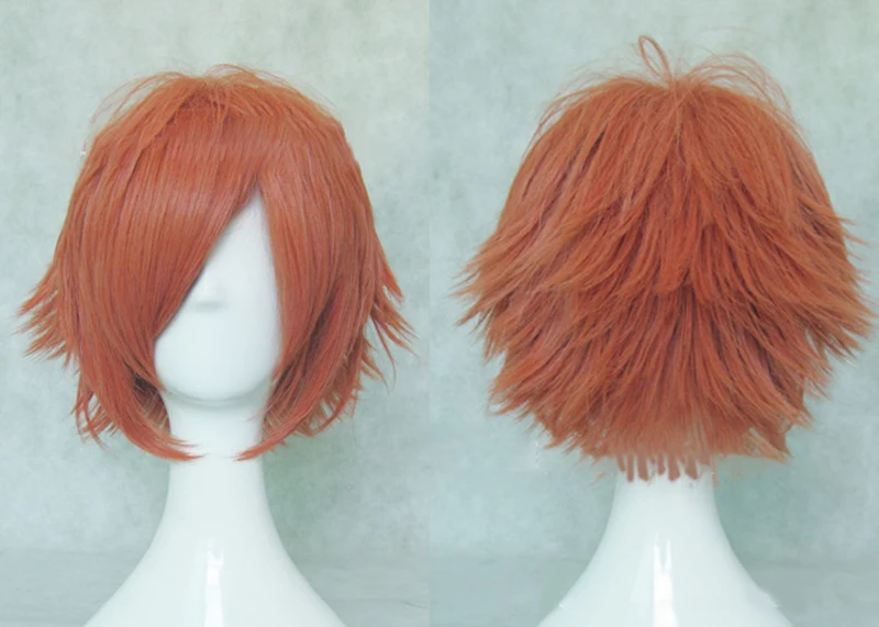 HAIRJOY синтетические волосы парики Косплей парик короткий слоистый серый синий зеленый блондин розовый 9 цветов - Цвет: pink
