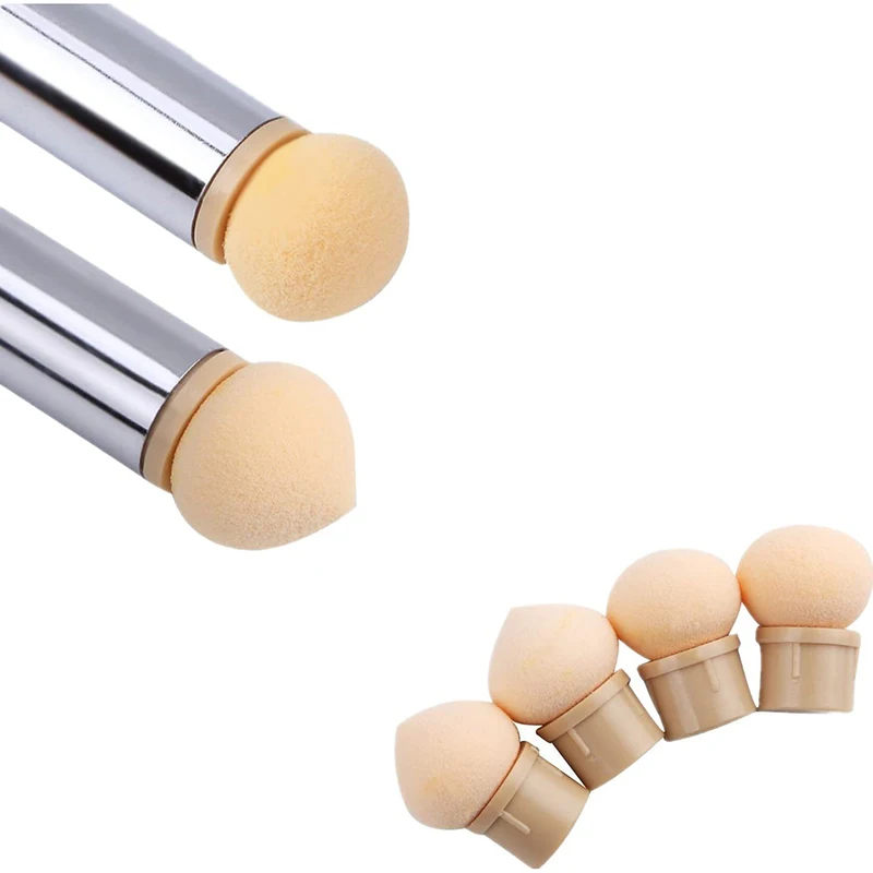 1 Pc Double-ended Gradient Shading Pen Dotting Brush Sponge Head Rhinestone Handle Nail Art Painting Tool | Красота и здоровье