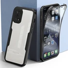 Пленка для переднего экрана LOVECOM + задняя крышка, полный Чехол на 360 градусов для Samsung A52 A72 A32 A02 A12 A22 A82 A21S, прозрачный противоударный чехол