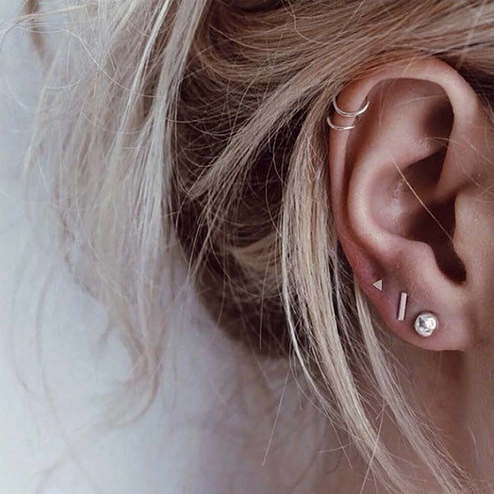 

JUJIE Fashion Statement Earrings 2020 Women Stud Earrings For Women Stainless Steel Modern Female Jewelry Wholesale/Dropshipping
