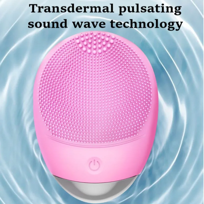 Электрическая силиконовая щетка для очищения лица массажные устройства