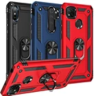 Ударопрочный армированный чехол для Xiaomi Redmi 9 9T 9A 9C NFC, кольцевая подставка, силиконовый защитный чехол для Redmi 9 Power Note9 Pro Max, чехол для телефона