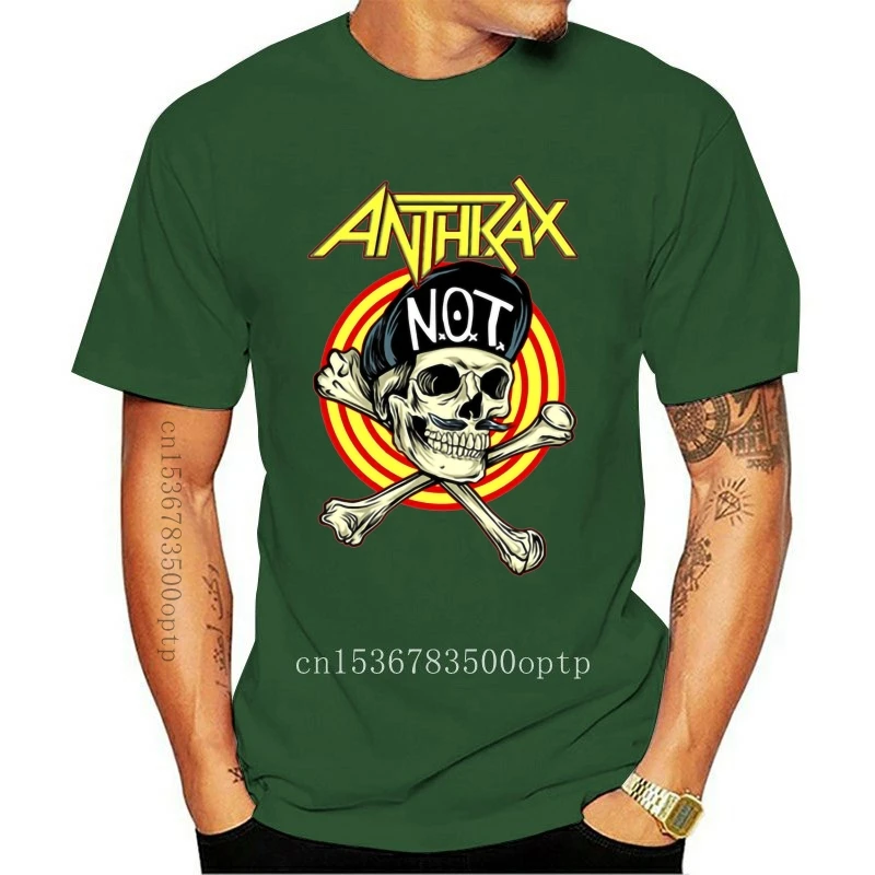

Asian Size Print Rock Metal Anthrax Music Band T-shirt Short sleeve O-Neck Tshirt For Men And Women HCP981