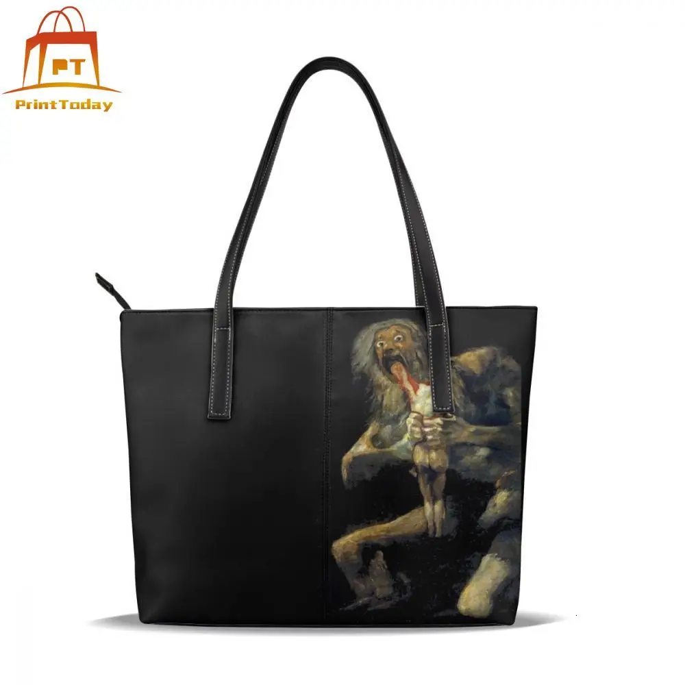 Сатурн сумка топ ручка сумки с принтом женская кожаная тоут трендовые большие