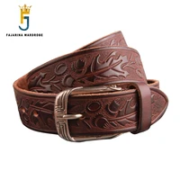 fajarina top quality cowhide leather belts retro styles casual design pin buckle belt men 3 8cm wide jeans accessories n17fj918