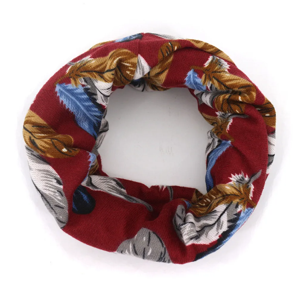 

Women And Men Feather Print Scarf Beanie Cap Fashion Windproof Turban Hats Casaul Cotton Beanies Outdoor Elastic Skullies Hats