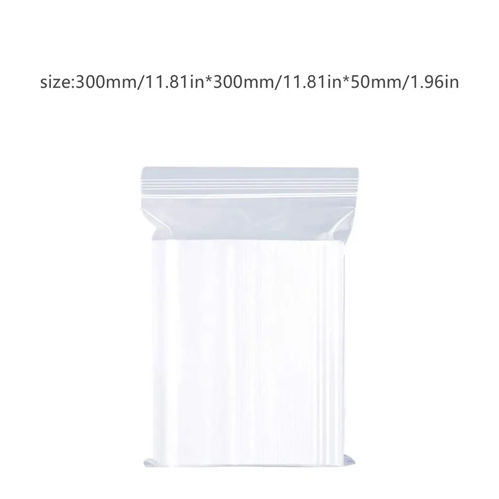 

100pcs Bag Transparent PE Plastic Food Packaging Bag Self-sealing Bag Sealed Bag Resealable Self-adhesive Bags