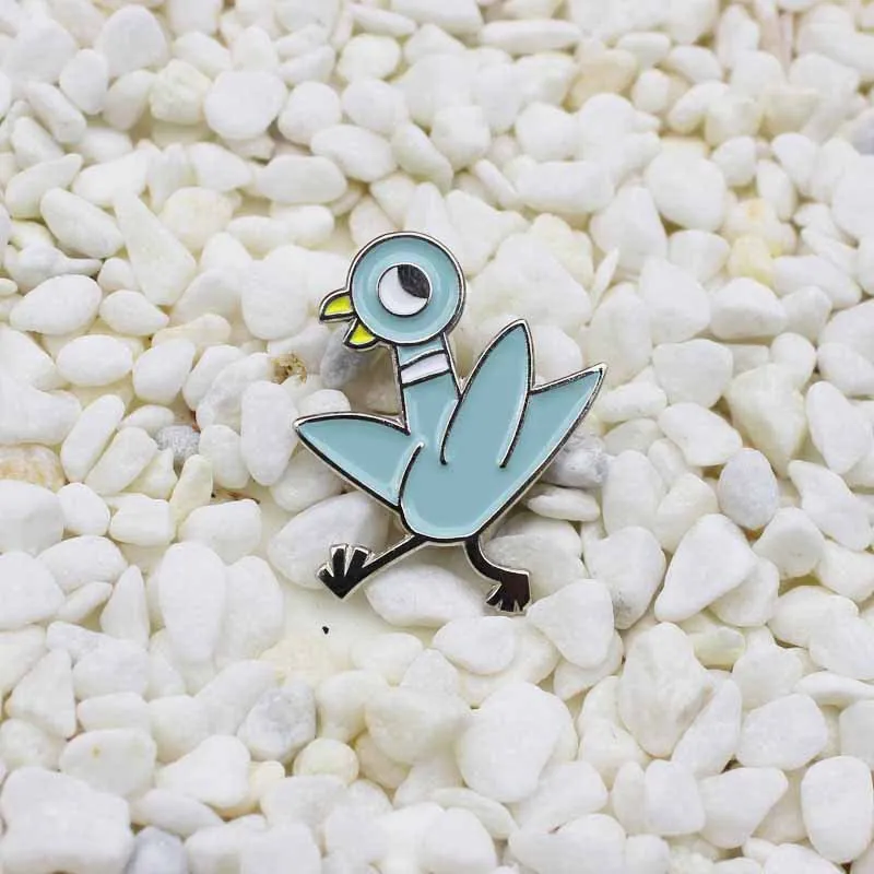 Металлические эмалированные булавки в виде милой утки курицы птицы большие