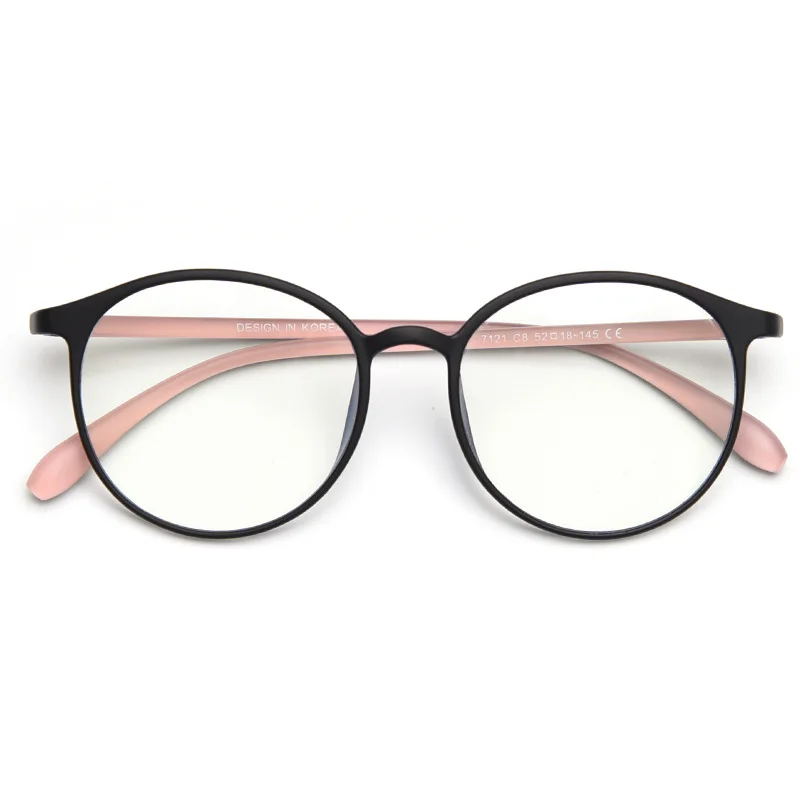 Новинка ультралегкие очки TR90 в круглой оправе гибкие для близоруких модные