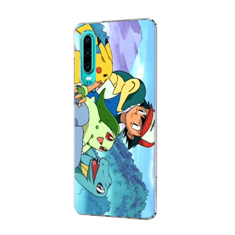 Чехол для телефона Huawei Honor View 20 8 8X 8C 9 9X Pro Lite Note 10 Play 6A 7A 7C 7X чехол Pokemons Ash и Pikachus |