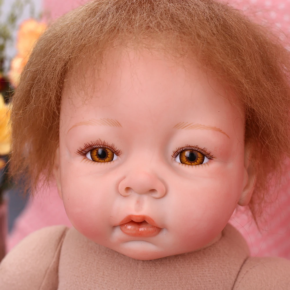 Reborn Baby Dolls 22 дюймов маленькая принцесса силиконовая Реалистичная кукла ребенок игрушка розовое платье реалистичное 55 см Bebe кукла для новорожденного