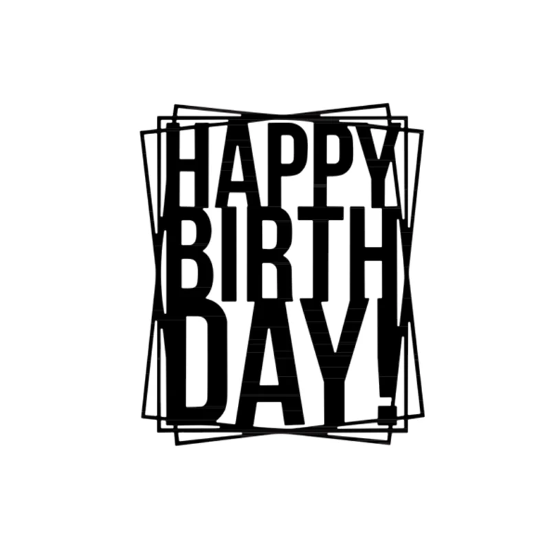 

Прямоугольная рамка для высечки на день рождения, Скрапбукинг для творчества, открыток, фотоальбомов, сделай сам, тиснение, высечка 2021