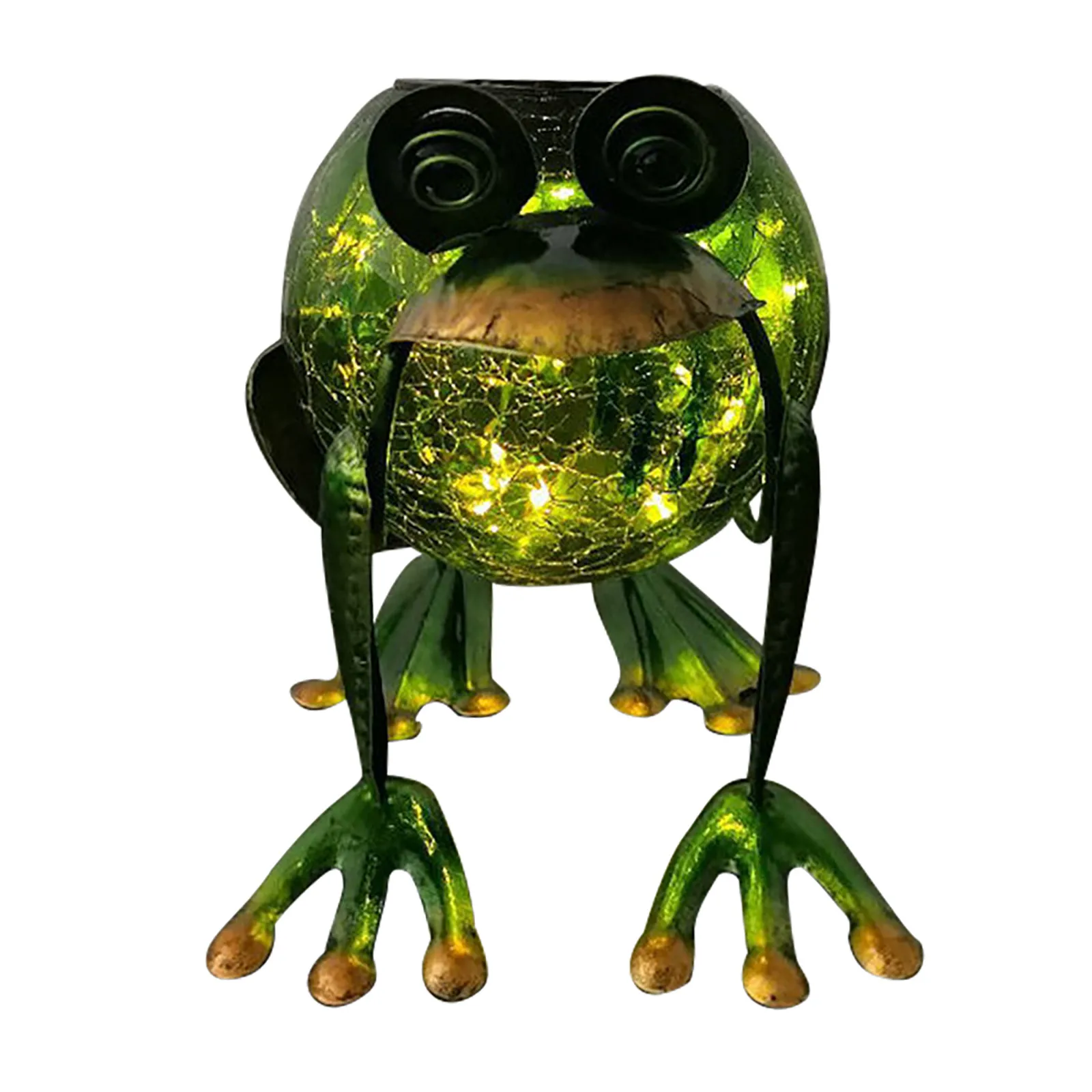 Солнечный пейзаж светильник лягушка украшения Настольный фонарь садовый стол