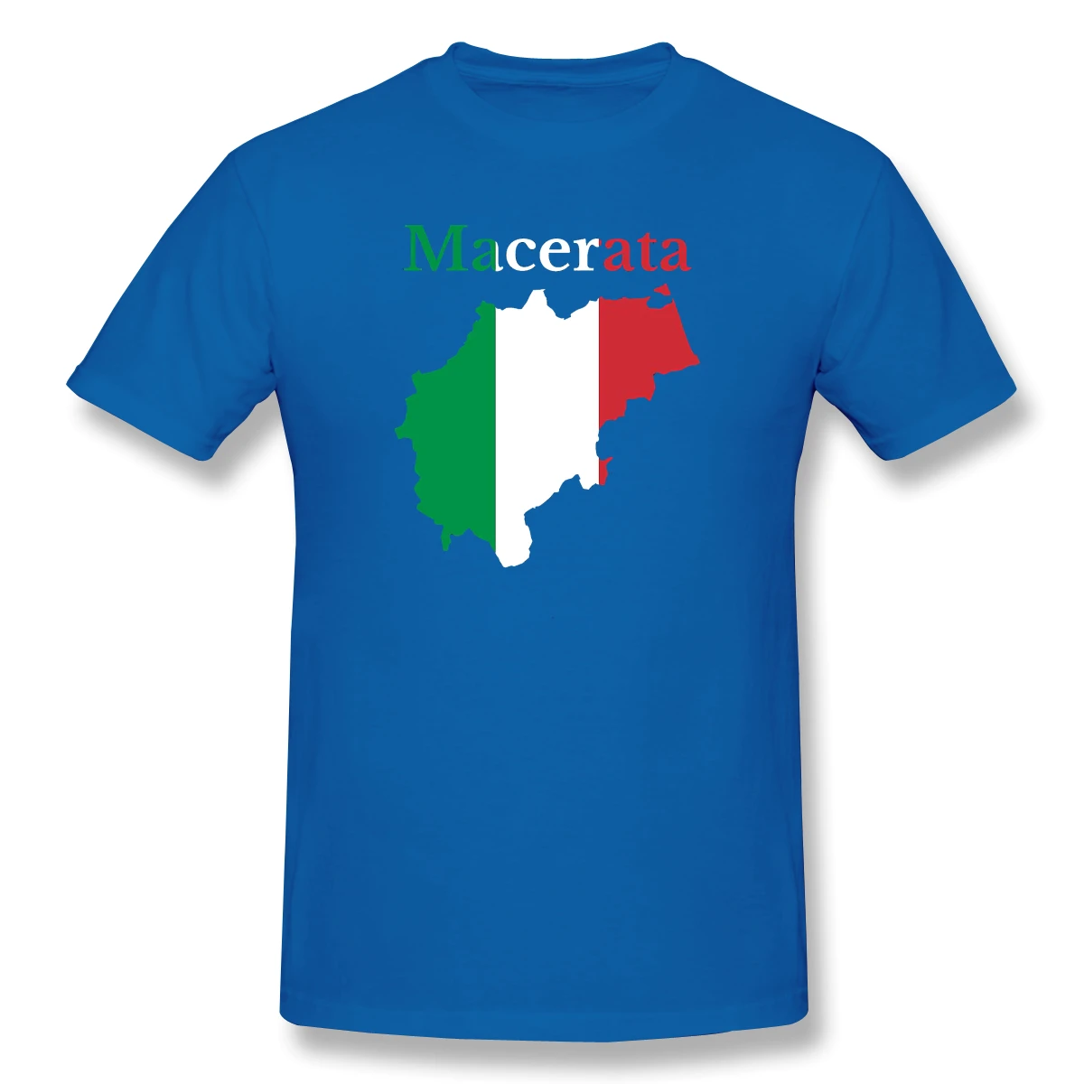 

Province Of Macerata Map Italian Province Casual Men's Basic Short Sleeve T-Shirt R282 Tops Tees European Size