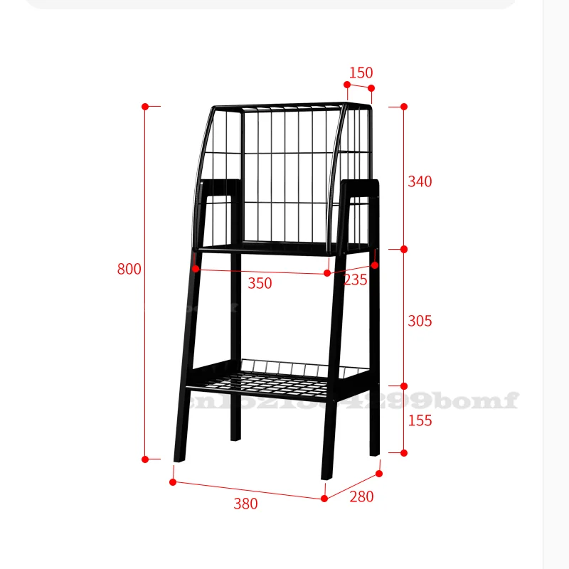 

Nordic Simple Floor Trapezoidal Rack Iron Bookshelf Three Layers Grid Storage Living Room Multi-layer Simple Display Shelf