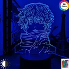 Светодиодная лампа в стиле аниме, ночсветильник для подарка на день рождения