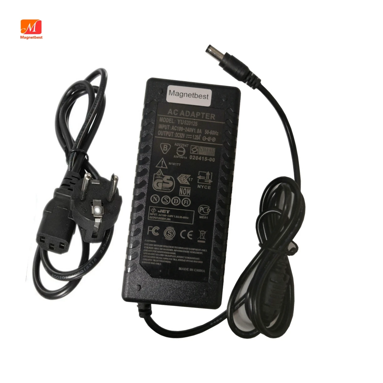 5 шт. 52 в A AC DC адаптер зарядное устройство для CCTV монитора POE импульсный источник