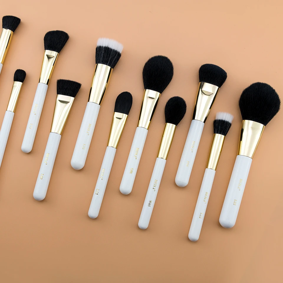 BEILI белые Профессиональные кисти для макияжа смешивание теней век румян контура