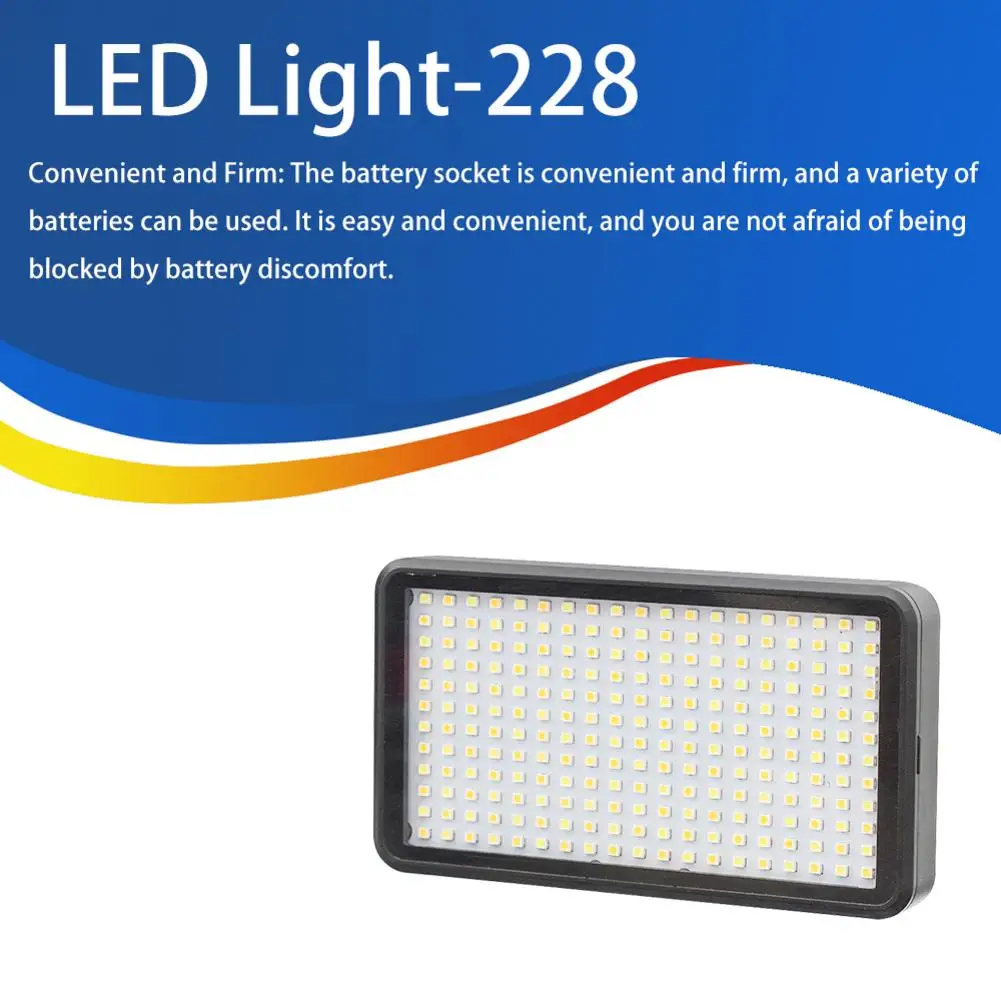 228LED светильник для видеокамеры и фотосъемки с якорем лампа красоты Vibrato