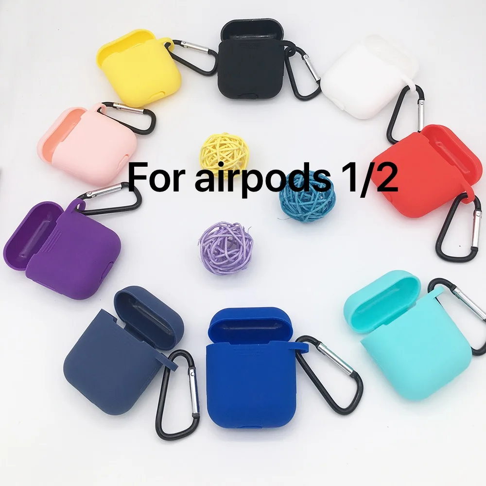 Силиконовый чехол airpods 1/2/pro с брелоком для Apple 1/2/airpods pro защитный чехол|Аксессуары
