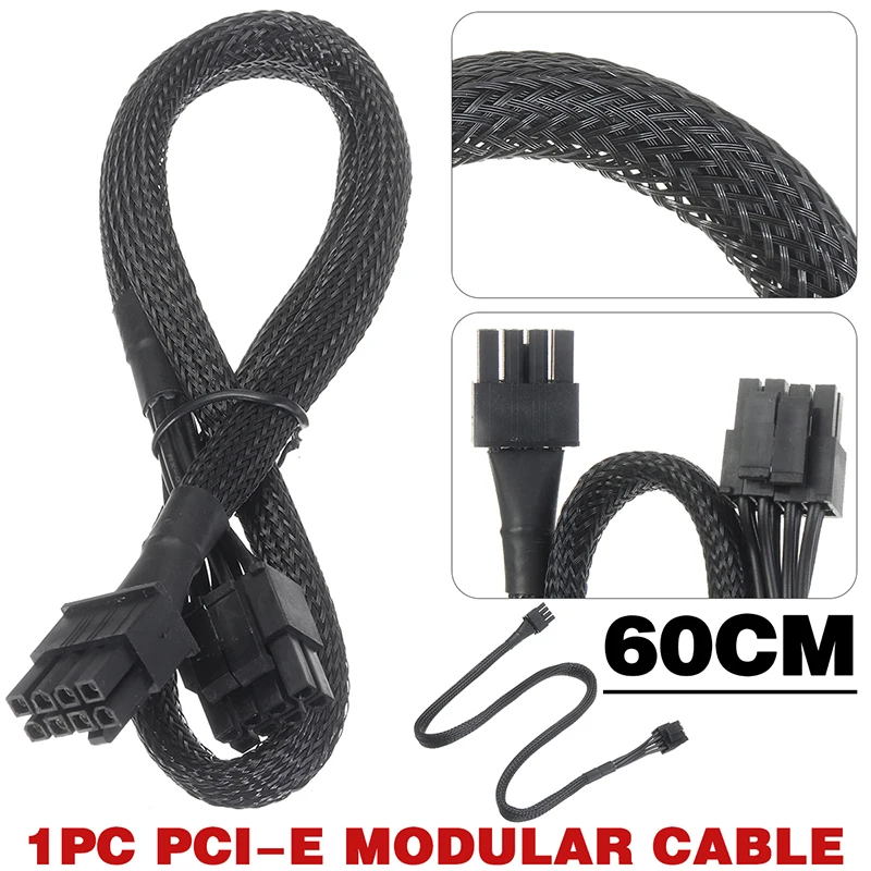 

CPU PCI-E Dual 8-Pin To 8-Pin(6+2-Pin) Modular Power Supply Cable For Corsair Computer Cables External Connectors