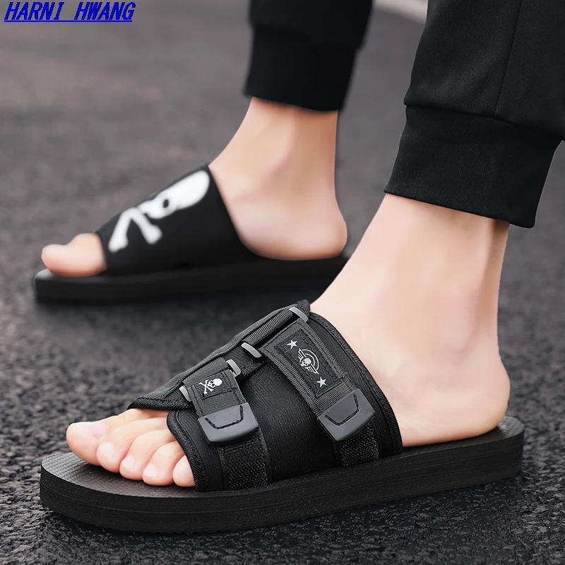 

Flat sandals slip-on soft and comfortable flip flops casual beach home shoes camouflage slippers size 39-44 wholesale