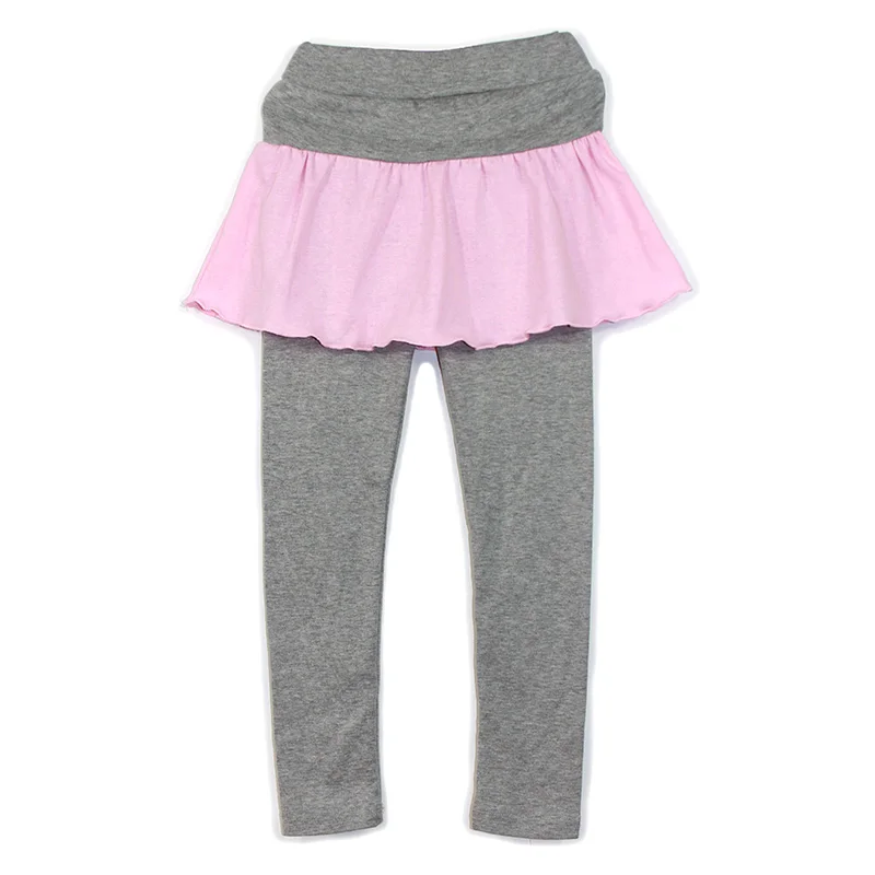 

Spring &Autumn baby girls skirt pants kids cotton patchwork leggings fashion children bottom trousers 2-8T
